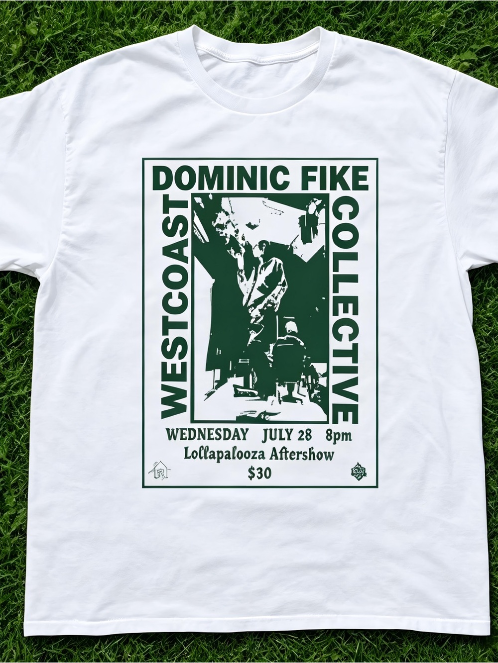 Retro Dominic Fike Lollapalooza Aftershow Poster Womens Mens T-shirt Unisex